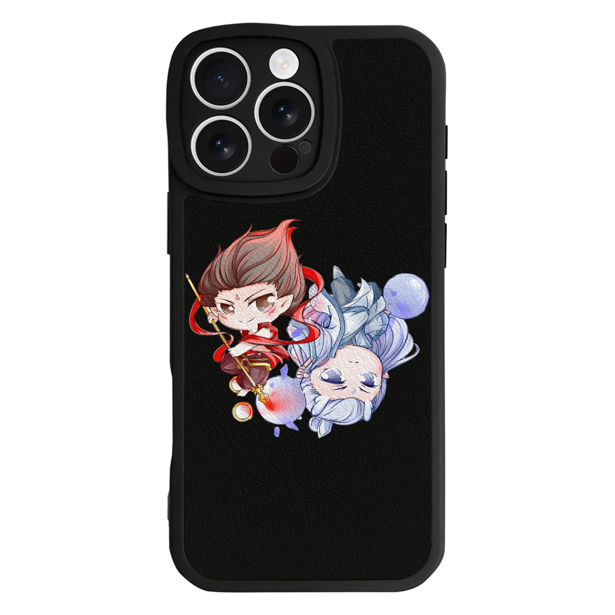 （画像用） Ne Zha 2 ナタ 魔童の大暴れ 【iPhone 16シリーズ対応】シリコンスマホケース（レザー調） 材質：シリコン